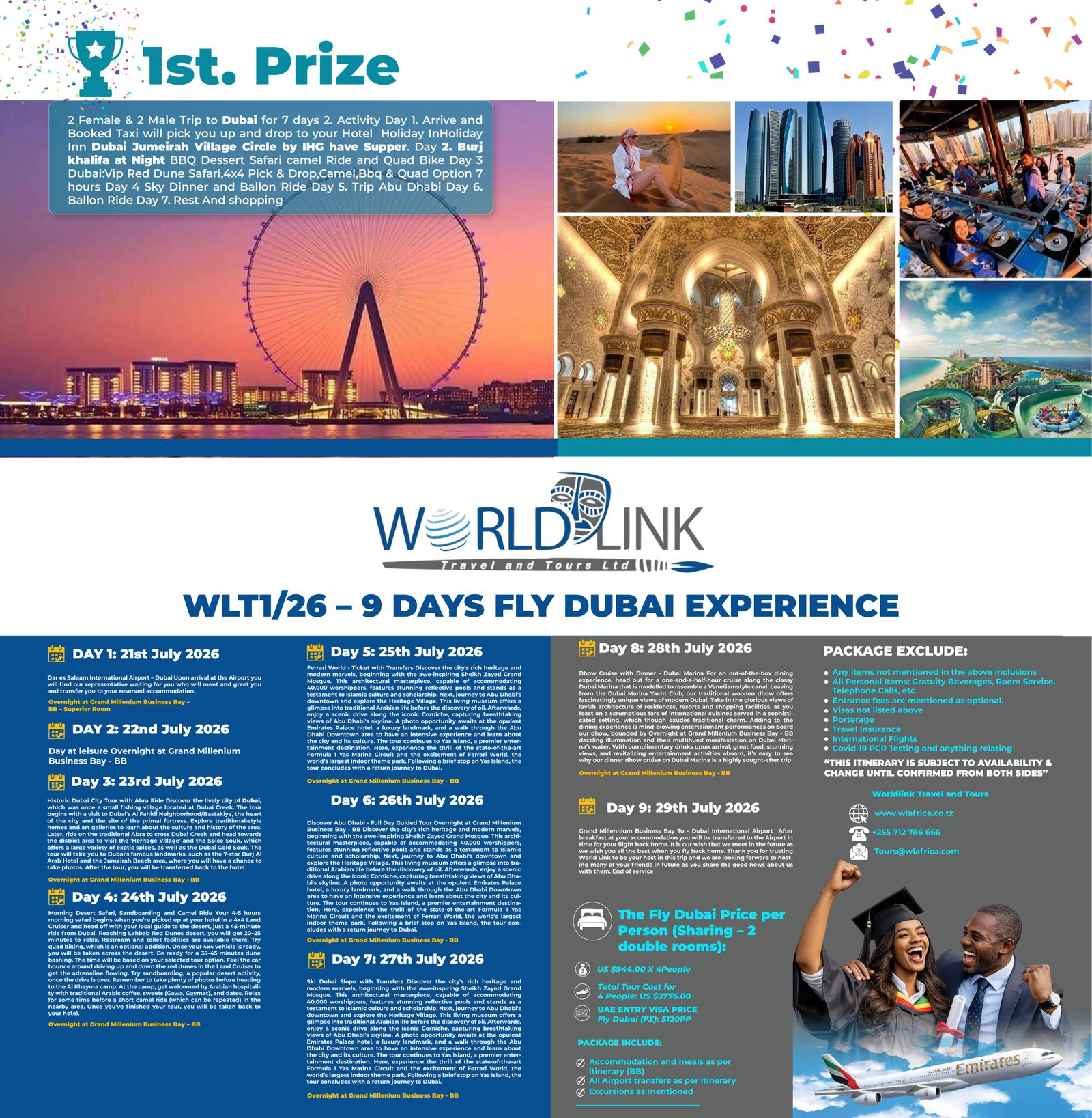Dubai Voting Prize Experience