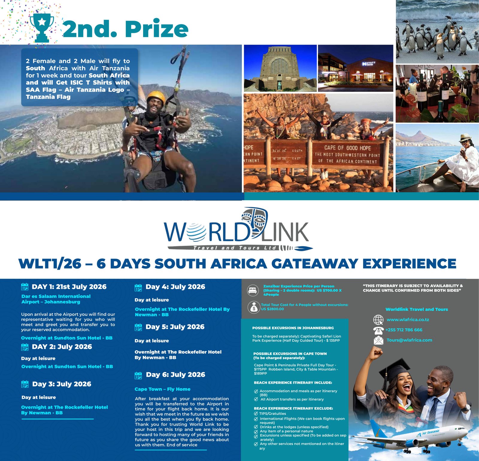 South Africa Voting Prize Experience